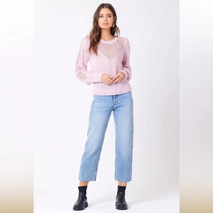 Saltwater Luxe Aurora Lightweight Knit Sweater Lilac XL Casual Coastal Beach NWT